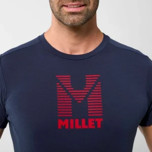 magasin en ligne france Sortie ⭐ Millet Trilogy Wool Stripes – T-shirt homme ✨ 14